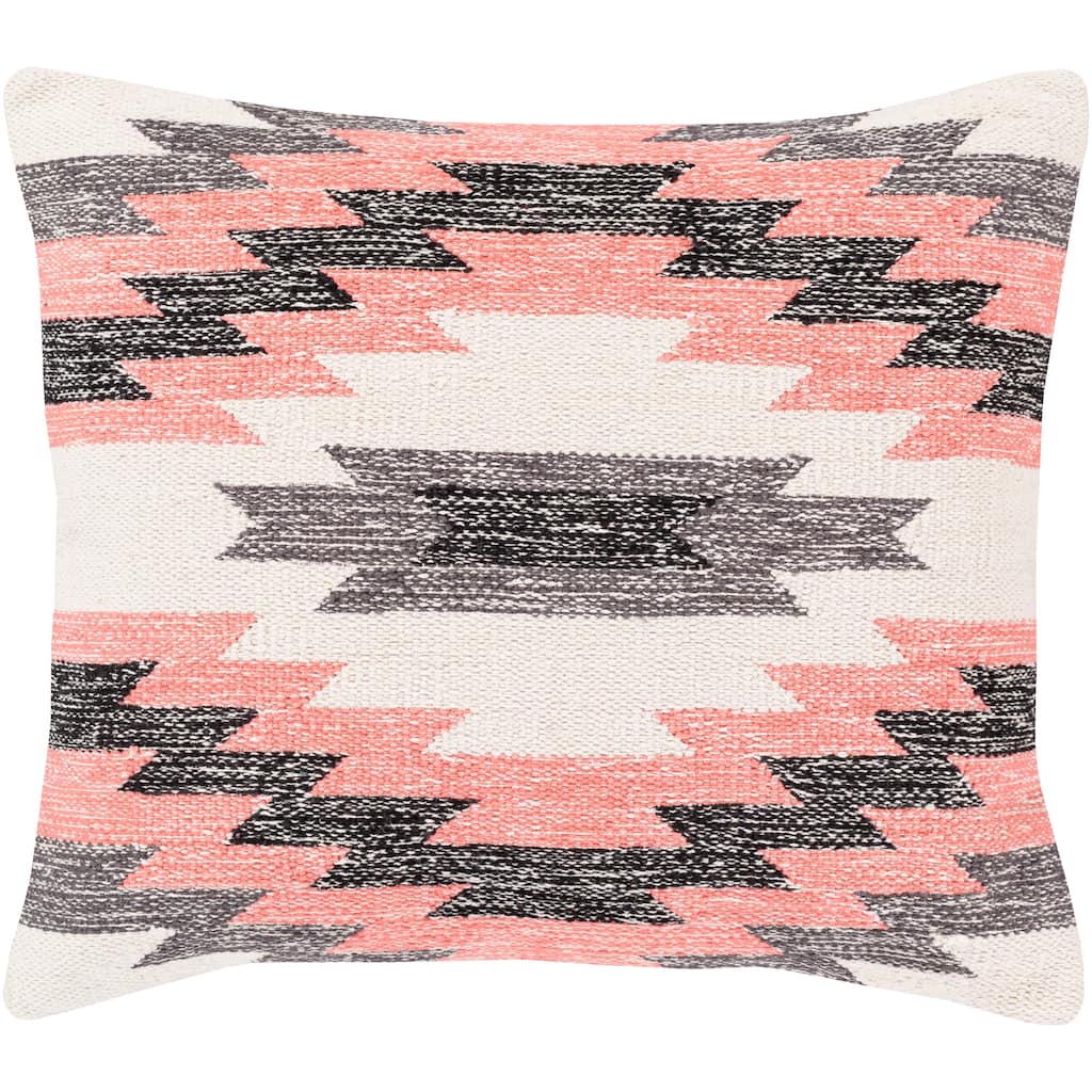 The Curated Nomad Shannon Handwoven Southwestern 18-inch Pillow Cover