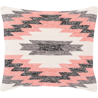 The Curated Nomad Shannon Handwoven Southwestern 20-inch Throw Pillow with Poly or Down Fill