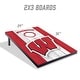 preview thumbnail 2 of 5, Wisconsin Badgers NCAA Compact 2x3 Tailgate Cornhole Board Set