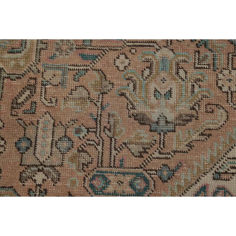 Geometric Tabriz Persian Area Rug Handmade Wool Carpet - 6'5" x 9'7"
