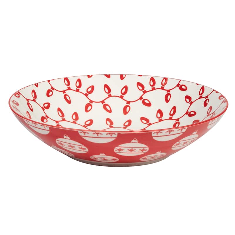 Certified International Peppermint Candy 40 oz. Soup Bowls, Set of 6 Assorted Designs - 40 oz.
