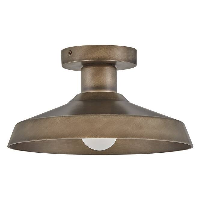 Hinkley Lighting 12072 Forge 12" Wide Semi-Flush Coastal Elements