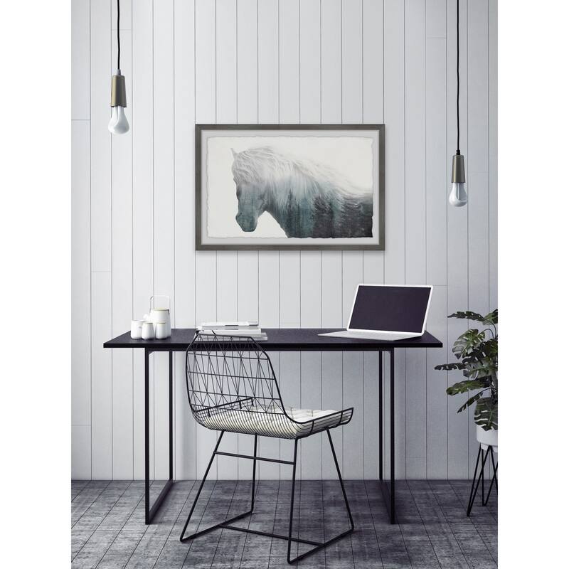 'Dramatic Horse' Framed Painting Print
