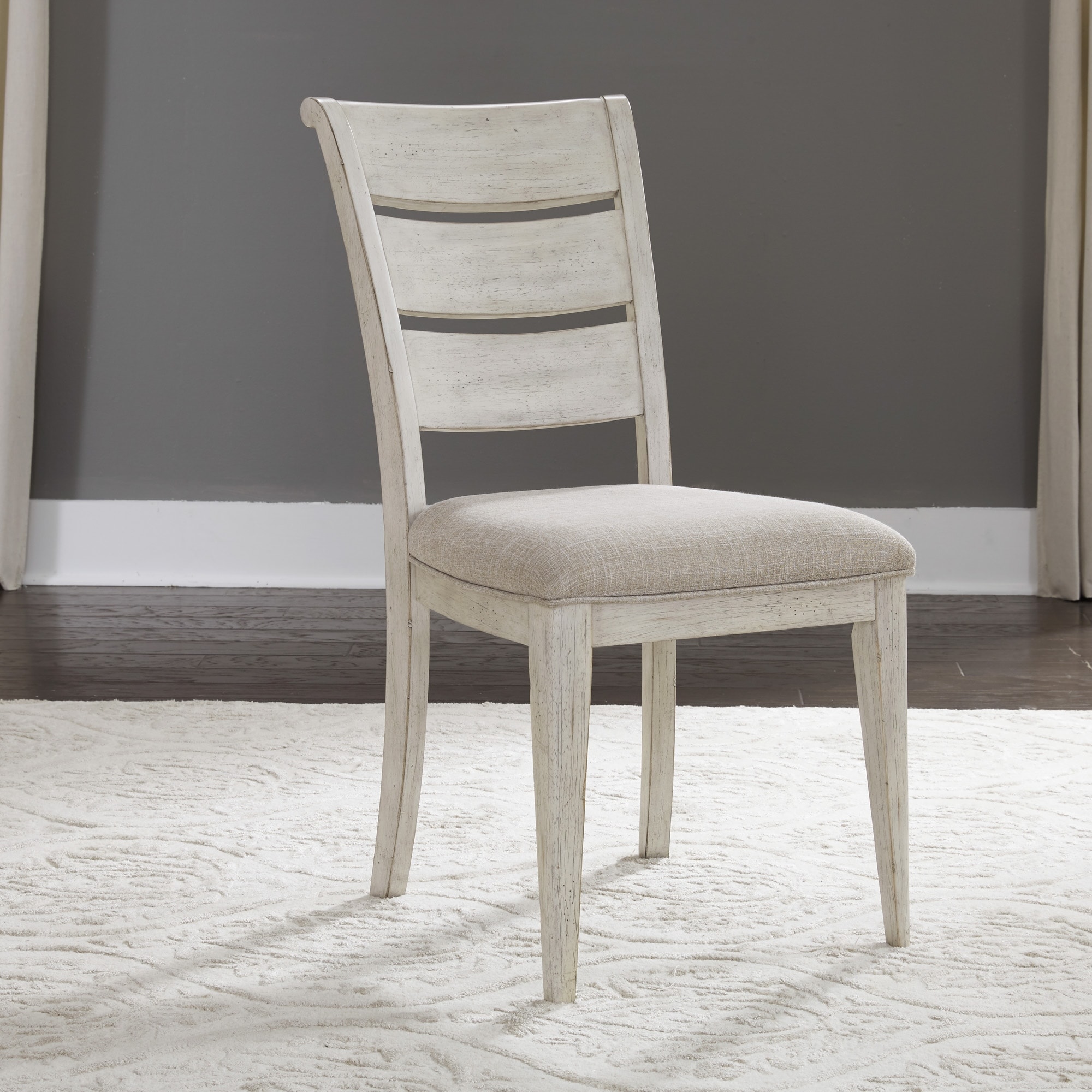 White ladder back chair deals
