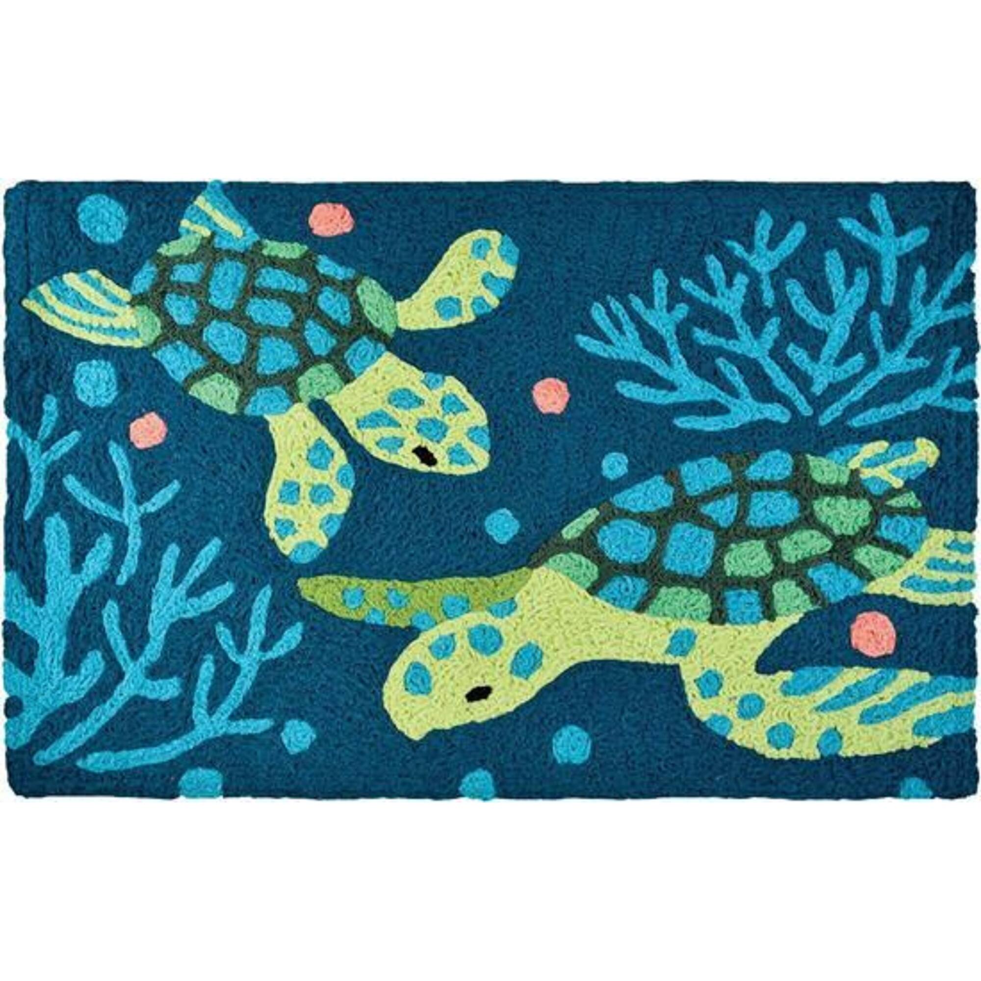 Jellybean Rug Deep Blue Sea Turtles N/A On Sale Bed Bath & Beyond