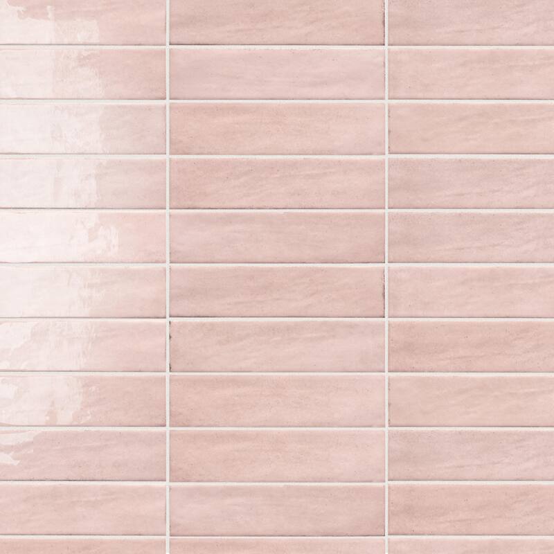 Merola Tile Tribeca Studio Tea Rose 2-3/8" x 9-5/8" Porcelain Wall Tile