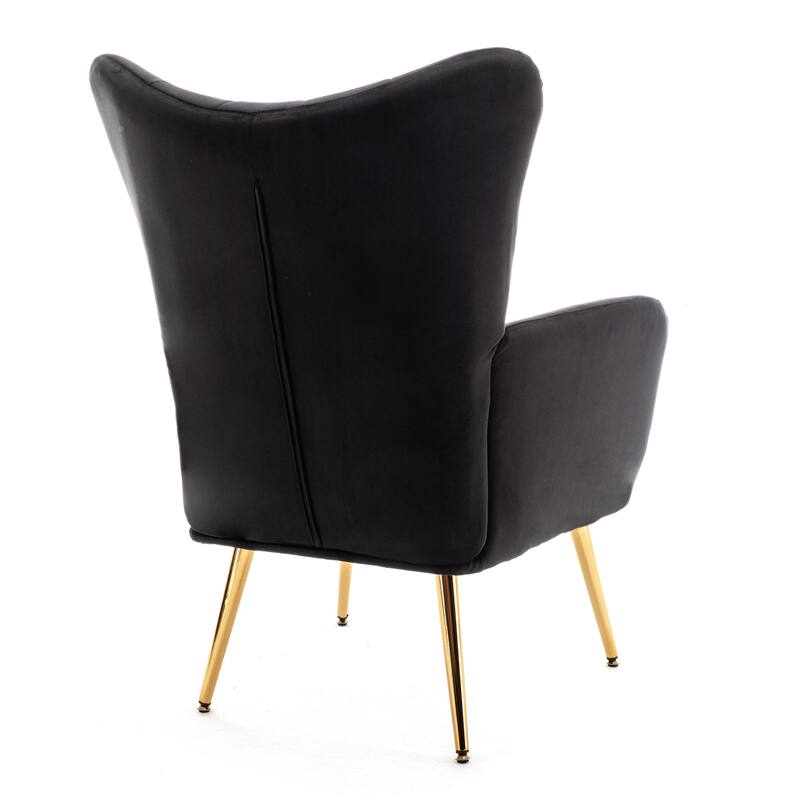 Mid Century Wingback Upholstered Accent Chair