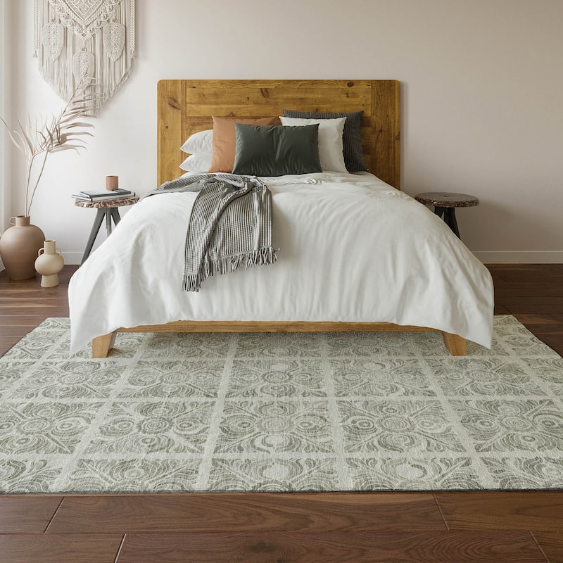 Premium Washable Super Soft Traditional Mosaic Mayfield Rug
