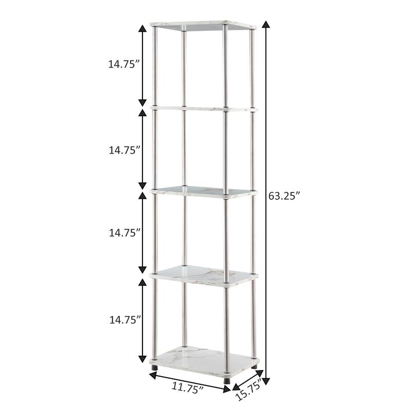Convenience Concepts Designs2Go No Tools 5 Tier Tower