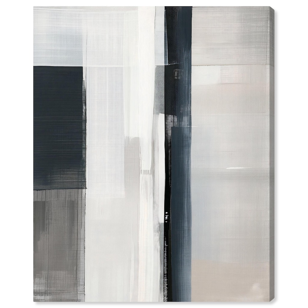 Blue Overlay Revisited Canvas by Art Remedy, Gallery Wrapped