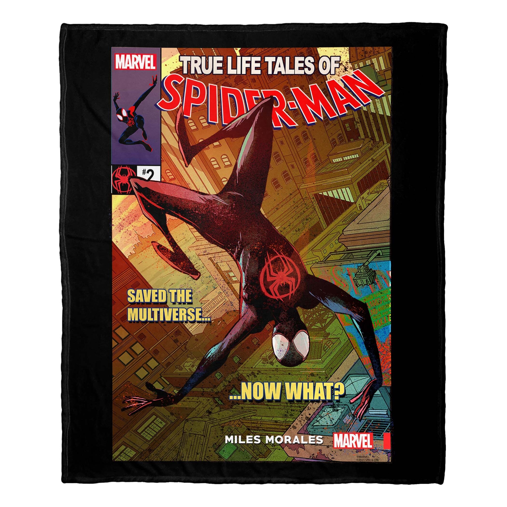 Spider man into the spider verse blanket discount
