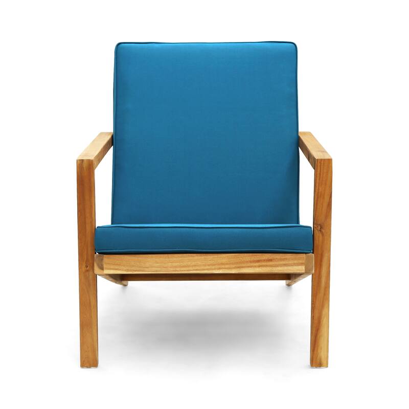 Roomfitters Leah 3-Piece Outdoor Chat Set, Patio Conversation Chairs with Side Table for Garden or Deck, Brown