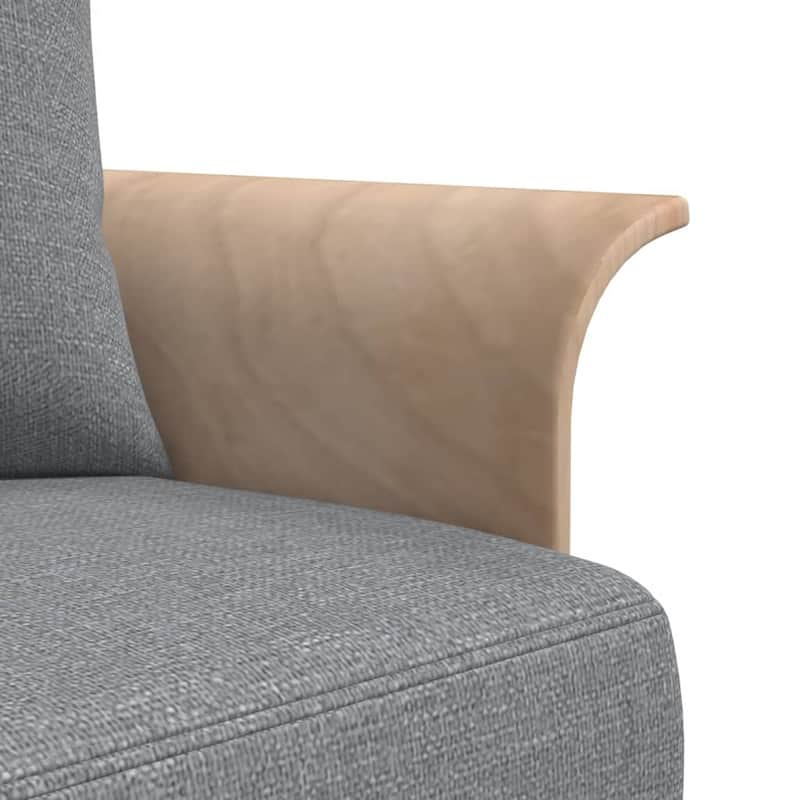 vidaXL L-shaped Sofa Bed Dark/Light Gray 109.8"x55.1"x27.6" Fabric - 109.8" x 55.1" x 27.6"