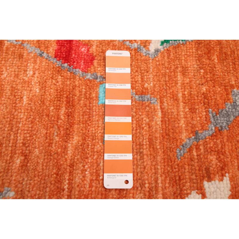 ECARPETGALLERY Hand-knotted Shalimar Orange Wool Rug - 9'1 x 11'10
