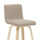 preview thumbnail 20 of 78, Skara Mid-Century Swivel Counter Stool, Upholstered Counter Height Chair with Bentwood Legs