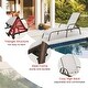 preview thumbnail 7 of 8, Gymax 2PCS Adjustable Chaise Lounge Chair Recliner Patio Yard Outdoor - See Details