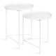 preview thumbnail 77 of 99, Kate and Laurel Ulani Nesting Tables (Set of 2) 2 Piece - White