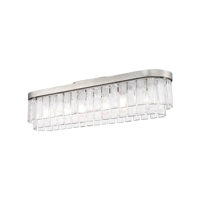 Golden Lighting Ciara 6-light Flush Mount in Peruvian Silver