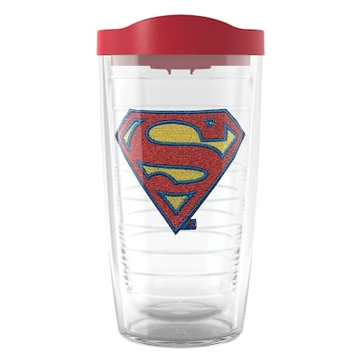 Tervis DC Comics Superman Logo Made in USA Double Walled Insulated Travel Tumbler, Classic