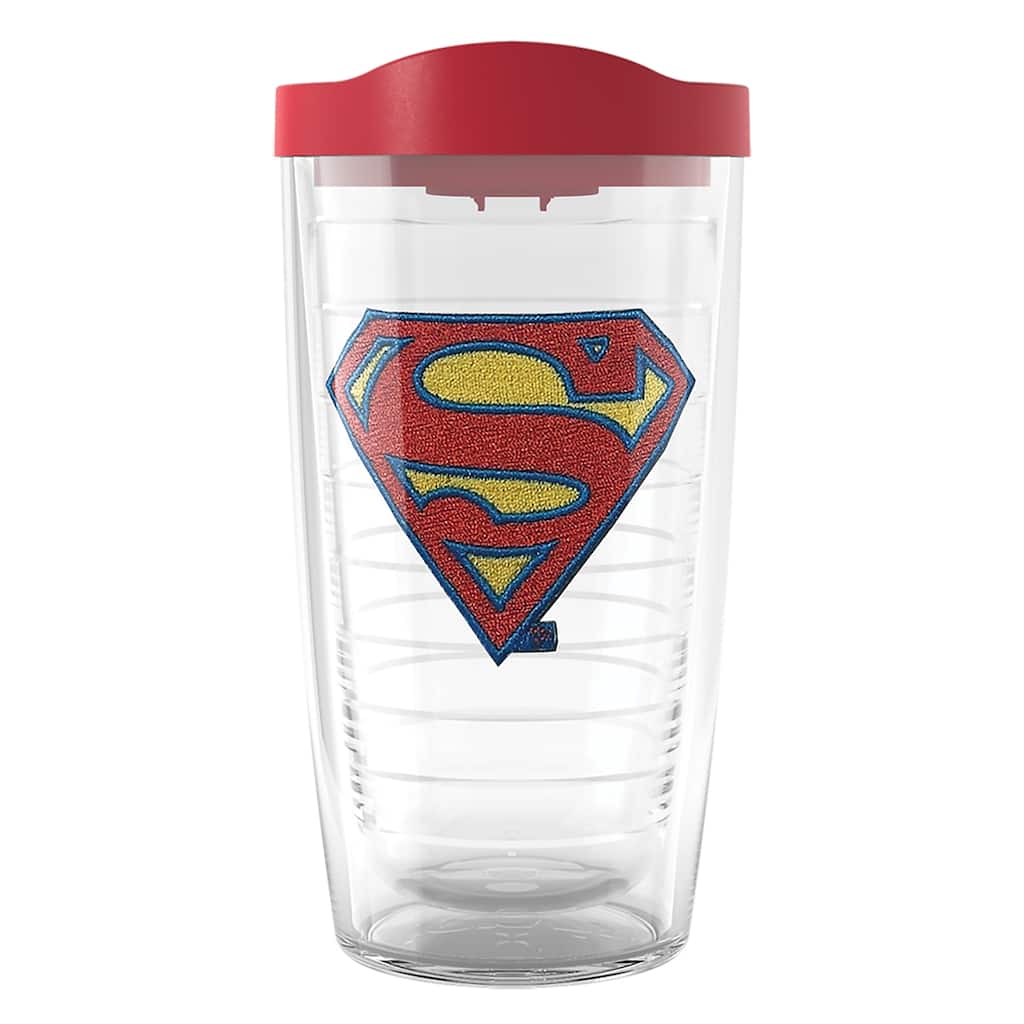 Tervis DC Comics Superman Logo Made in USA Double Walled Insulated Travel Tumbler, Classic