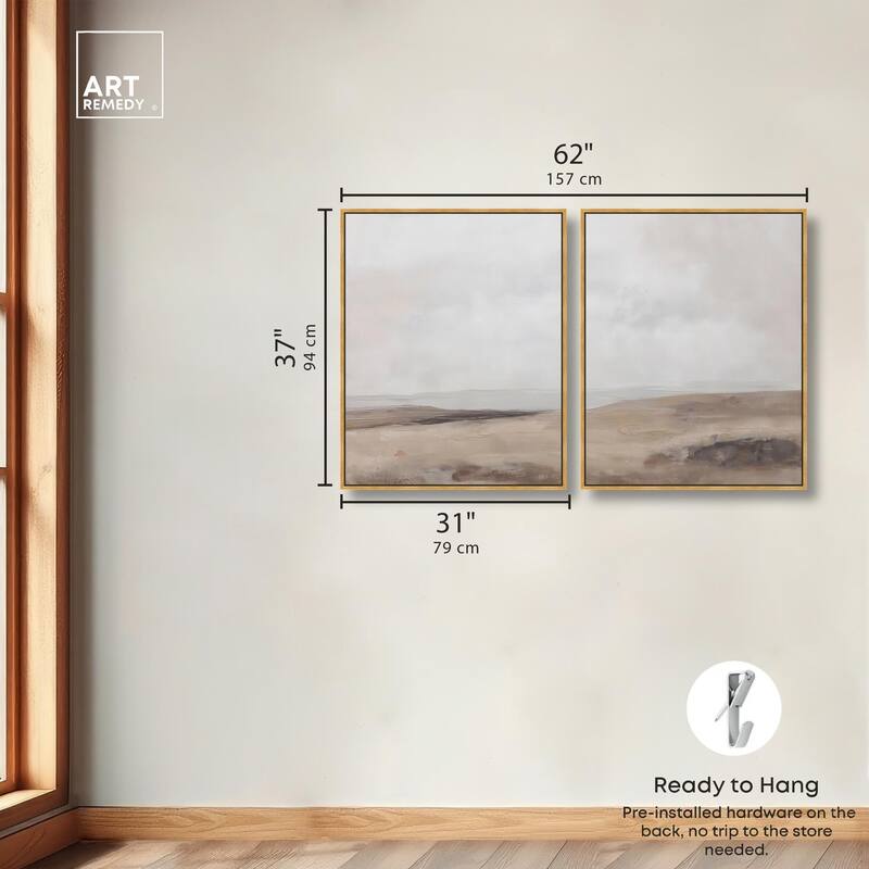 Quietude II Canvas Set of 2 by Art Remedy