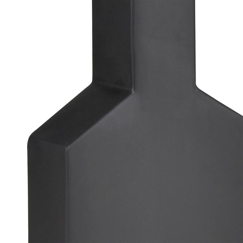 Elk Home Drue Matte Black Earthenware 7.25 Inch Wide Vase