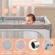 preview thumbnail 7 of 27, Honeyjoy Large Baby Playpen 50" x 50"/59" x 59" with Zipper Gate 50