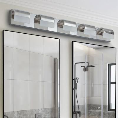 Modern Bathroom Vanity Lighting 5-Light LED Vanity Lights