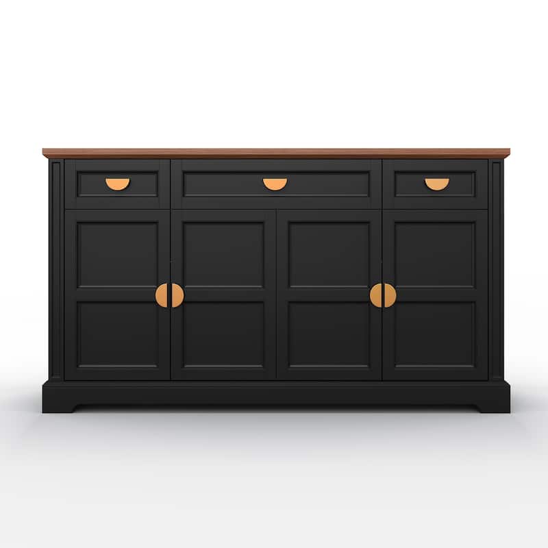 59'' W Sideboard with 3 Drawers, 4-Door Storage Cabinet