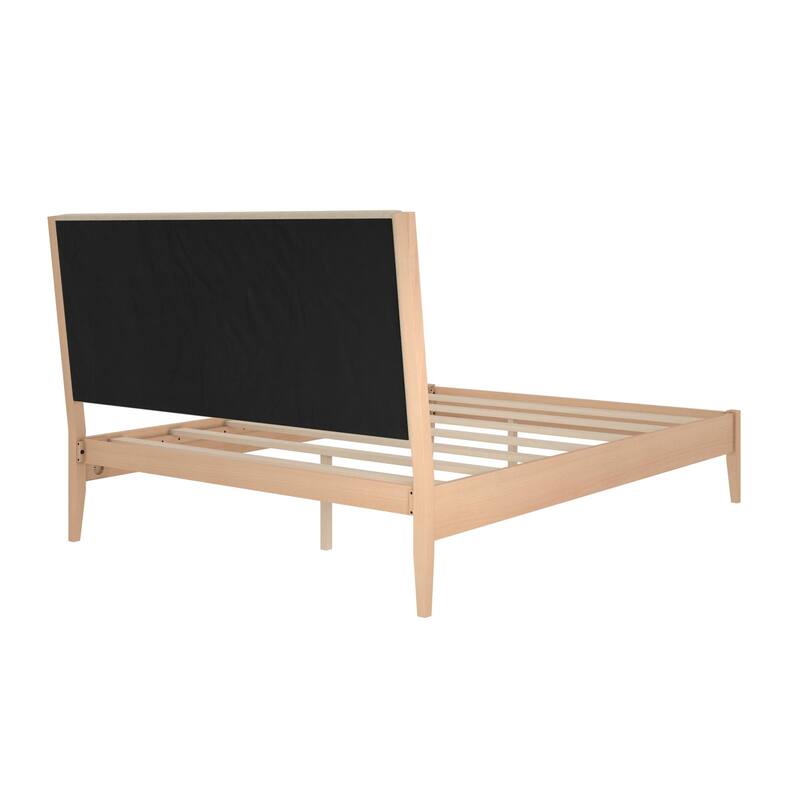 Avenue Greene Xia Wood and Upholstered Platform Bed On Sale Bed