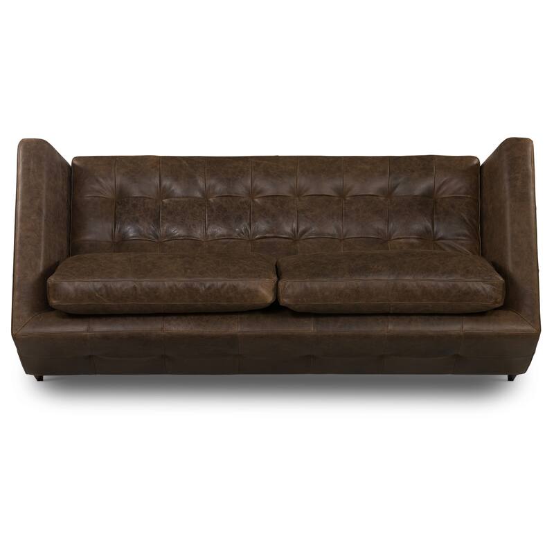Poly & Bark Calle 90" Sofa - Full Grain Genuine Italian Leather