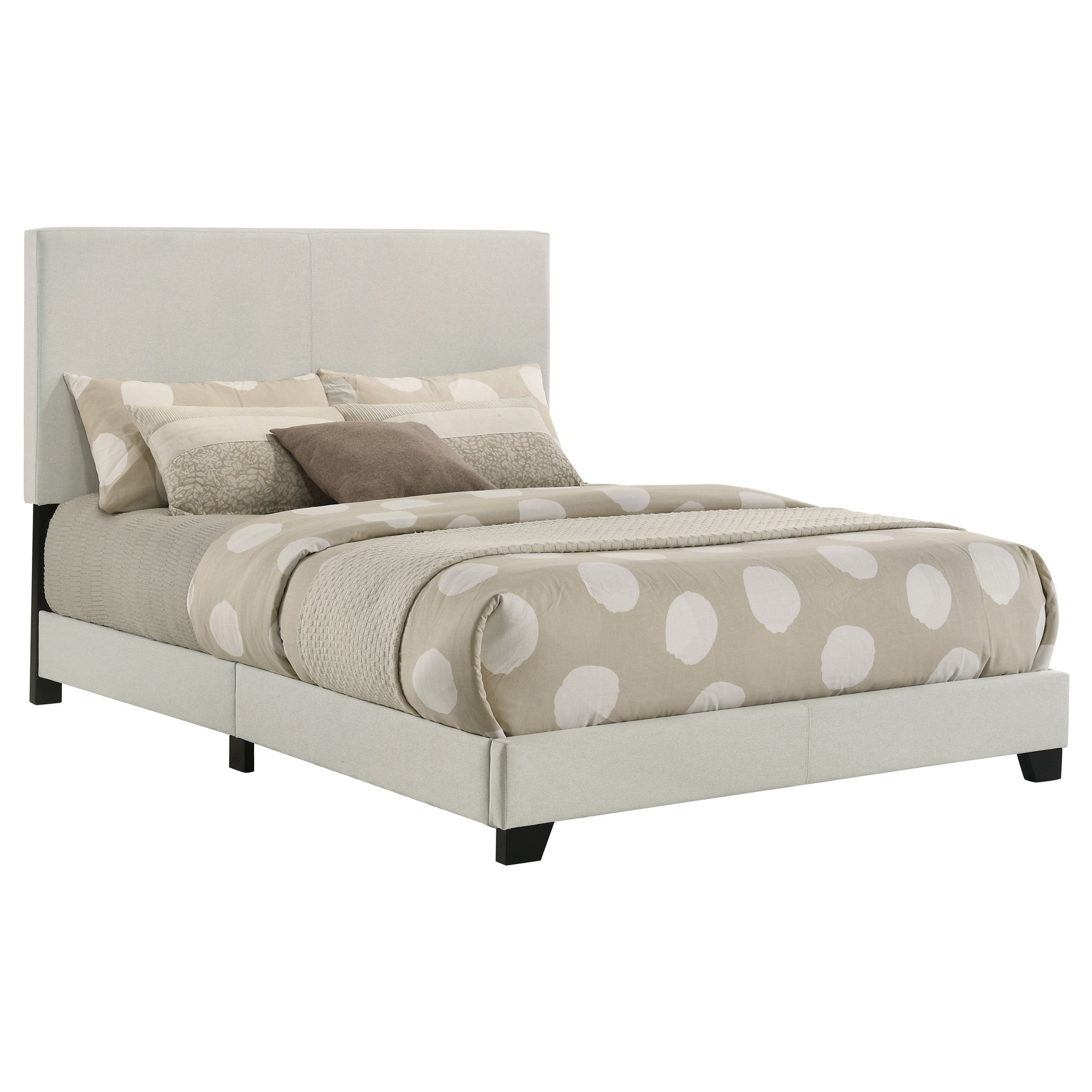 Upholstered Full Size Panel Bed
