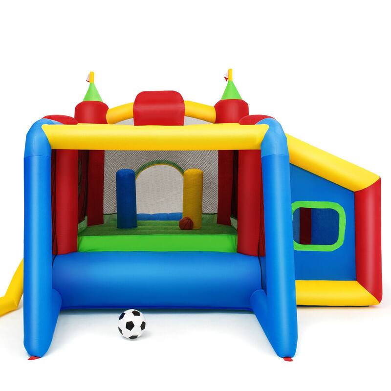 Gymax Kids Inflatable Bounce House Play Slide Jumping Castle Ball Pit
