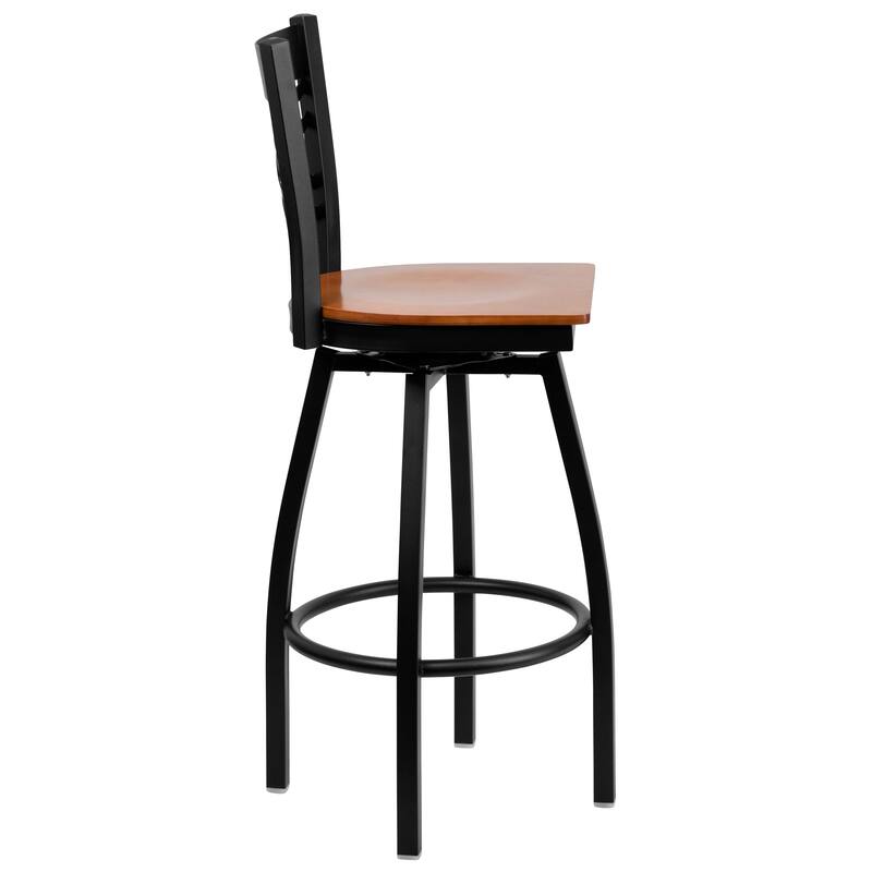 X'' Back Swivel Metal Barstool - 16.5"W x 20.5"D x 44.5"H
