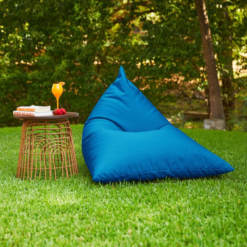 Sorra Home Sunbrella Outdoor Bean Lounger - 54 in W x 38 in W x 21 in H