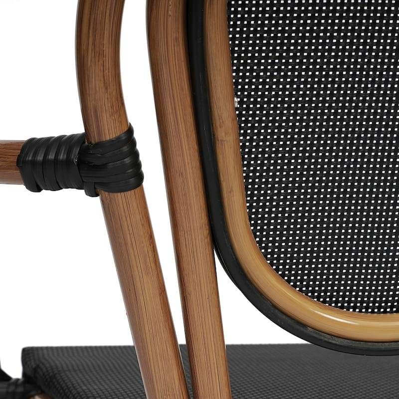 Stacking Bistro Chairs with Metal Frames