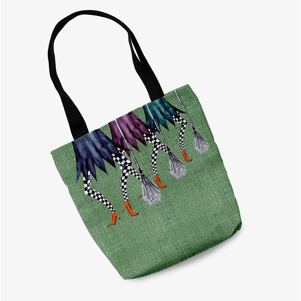 Esmerelda Trippled Halloween Design Tufted Floor Pillow