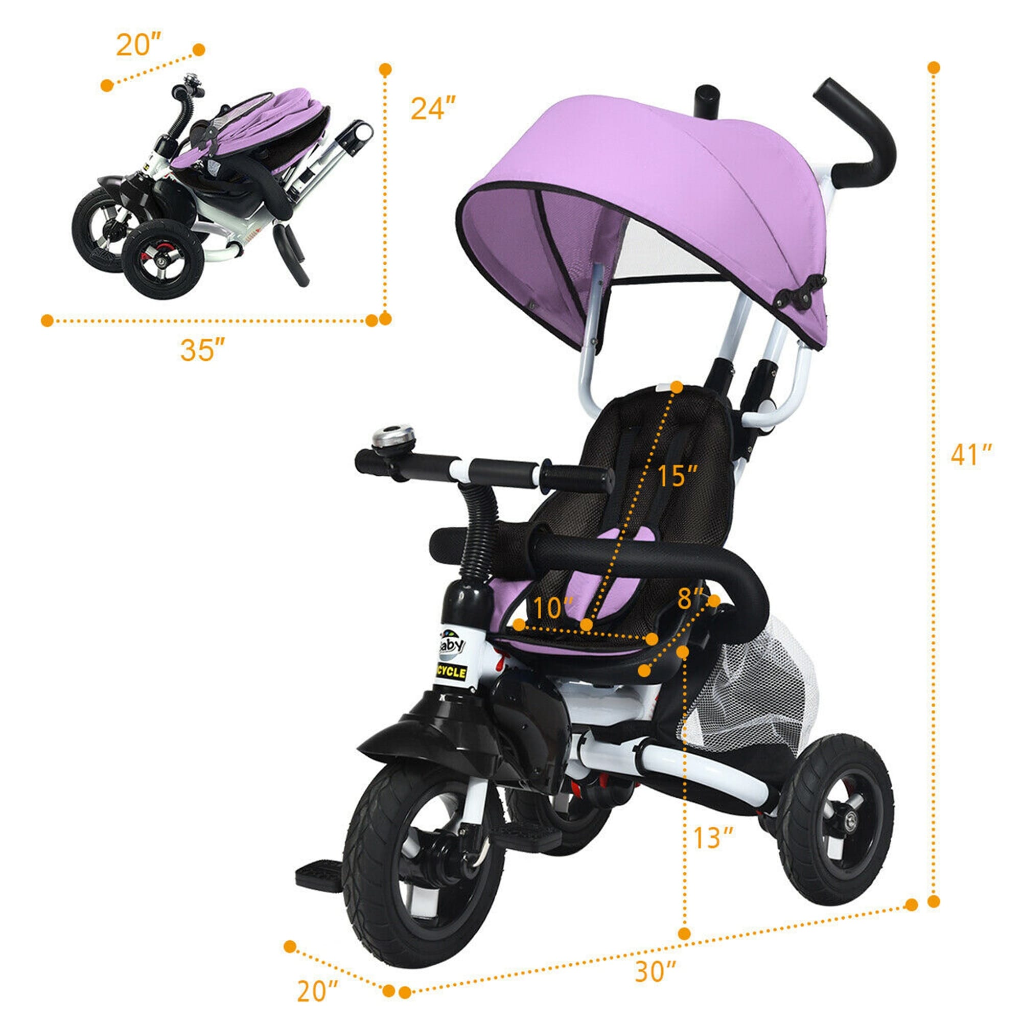 Gymax 6 in 1 tricycle discount