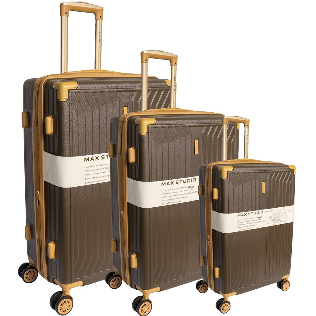 Max Studio The Edin ABS 3-Piece Hard Sided Luggage Set