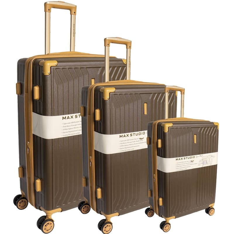 Max Studio The Edin ABS 3-Piece Hard Sided Luggage Set
