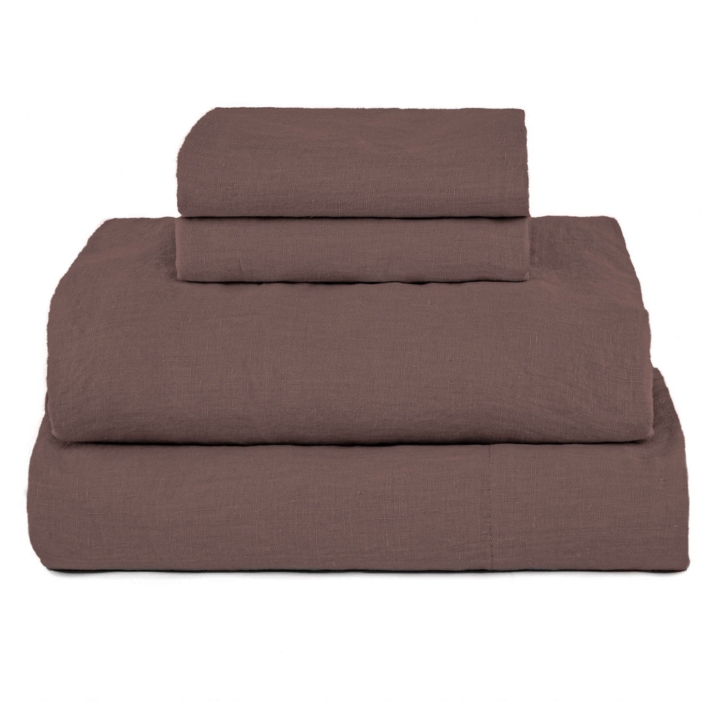 100% French Linen Sheet Set by BOKSER HOME