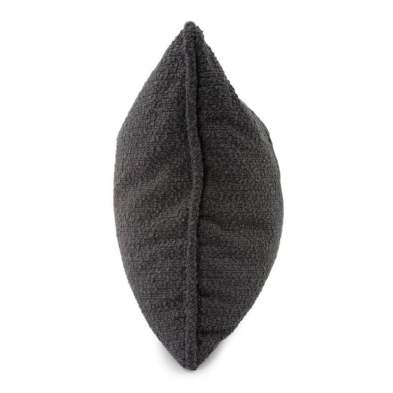 Allan Andrews 20 in. x 20 in. Pillow Barbet Charcoal - Down Insert