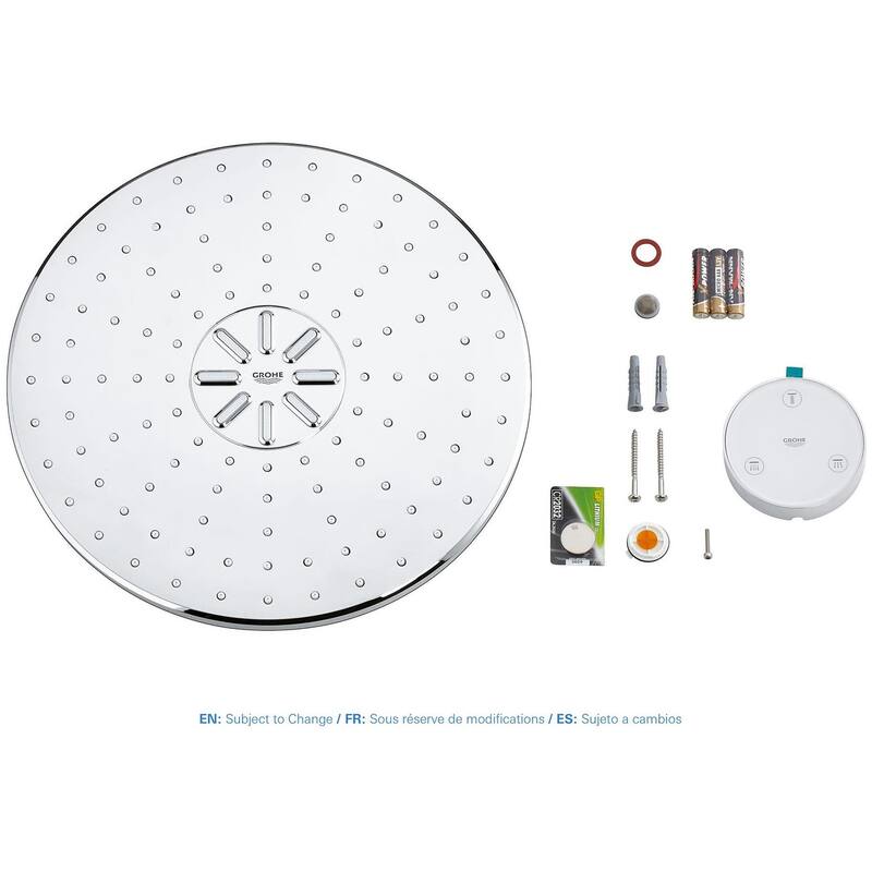 Grohe Rainshower 1.75 GPM Multi Function Shower Head with SmartConnect