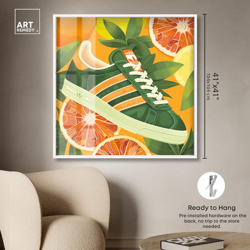 Citrus Sneaker Shadowbox by Art Remedy