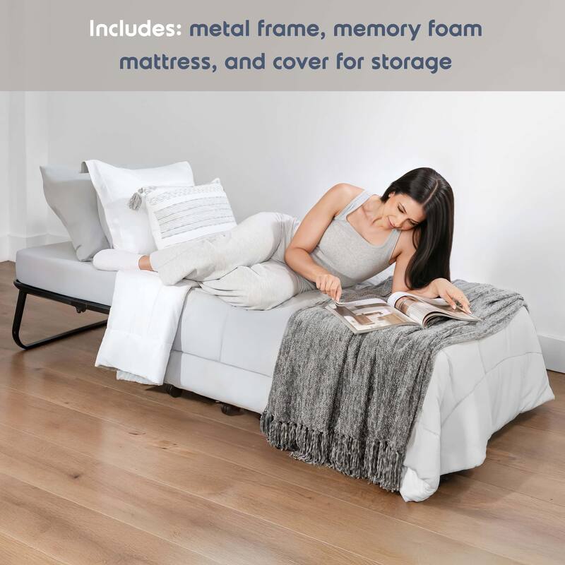 Empyrean Folding Bed with 5" Luxury Memory Foam Mattress