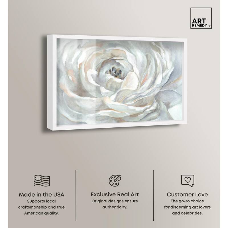 Powdery Peony Shadowbox by Art Remedy