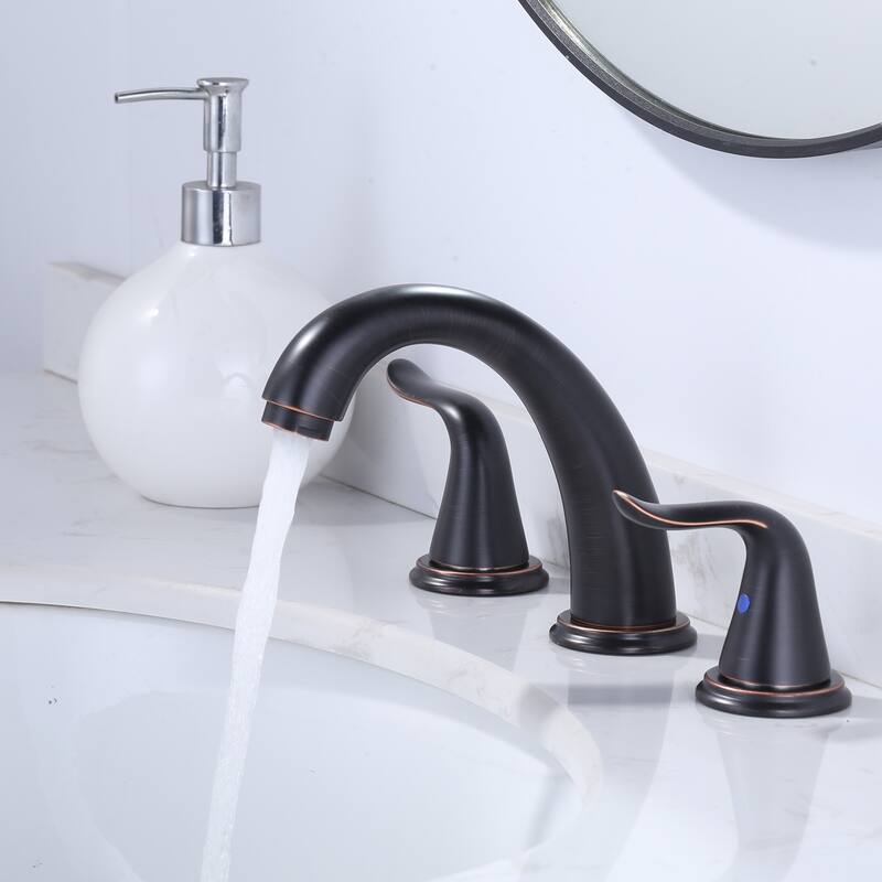 WOWOW Elegant Dual-Handle Bathroom Sink Faucet