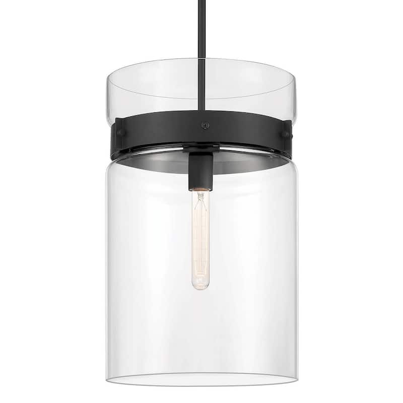 Designers Fountain D222M-12P Midnight LA 12" Wide Pendant - Matte Black