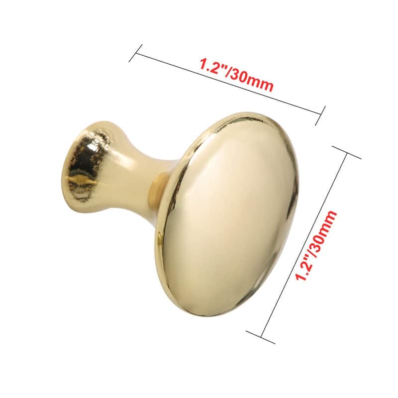 Utopia Alley Charlton Cabinet Ring Pull Knob - Decorative Cabinet Gold Drop Pull Knobs - Metal Drawer Pull Knobs 1 1/5"