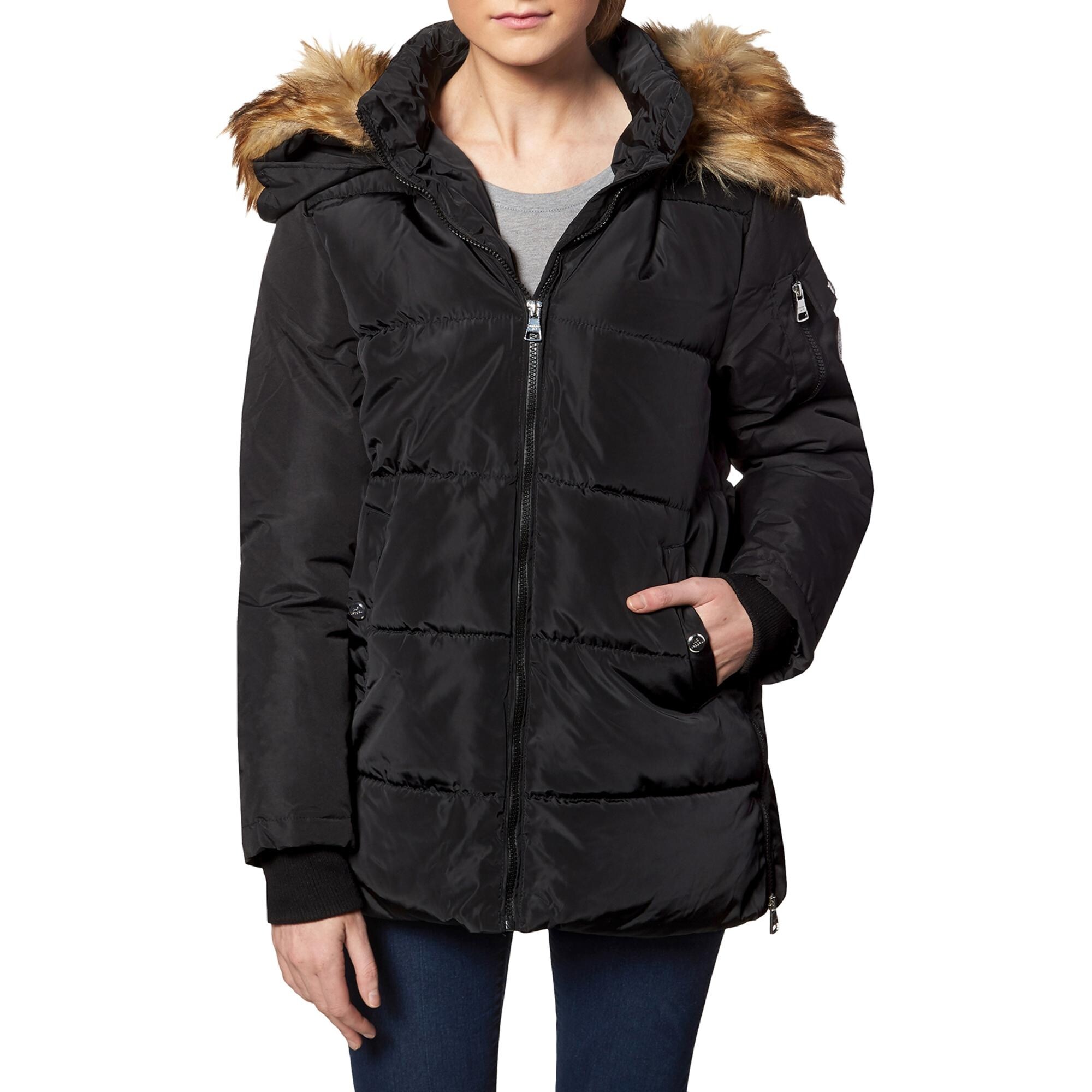 madden girl long puffer coat